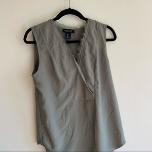 Rachel Zoe army green top